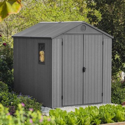 KETER  - Abri de jardin en r&eacute;sine 4,8 m&sup2; Darwin 68 Gris