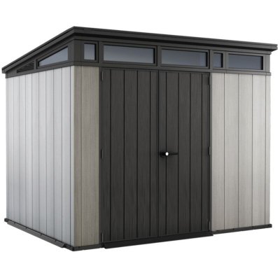 KETER  Abri de Jardin PVC Brossium 97 avec Toit en Monopente