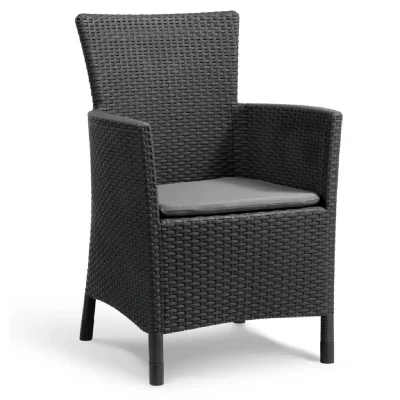 KETER  Chaise de salle &agrave; manger de jardin Iowa graphite 215526