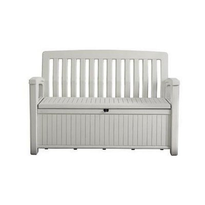 KETER /chalet et jardin- Patio Bench Coffre, Blanc, 227 L