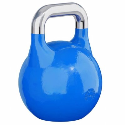 GORILLA SPORTS Kettlebell de comp&eacute;tition - 12 KG - halt&egrave;re russe (bleu fonc&eacute;)