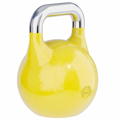 GORILLA SPORTS Kettlebell de comp&eacute;tition - 16 KG - halt&egrave;re russe (jaune)