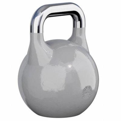 GORILLA SPORTS Kettlebell de comp&eacute;tition 36 KG - halt&egrave;re russe (gris)