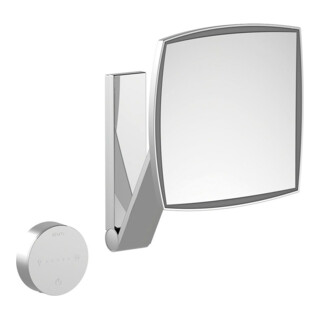 KEUCO  iLook_move Miroir cosm&eacute;tique, avec &eacute;clairage, grossissement x 5, 17613019002,