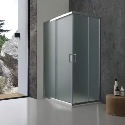 KIAMAMI VALENTINA  - Paroi De Douche 70X100 Cm Verre Opaque Portes Coulissantes Giada