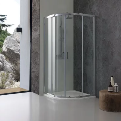 KIAMAMI VALENTINA  - Paroi De Douche Angulaire 80X80 Verre Transparent Giada