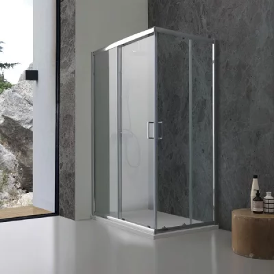 KIAMAMI VALENTINA  - Porte De Douche 70X90 Cm Angulaire Verre Transparent Giada