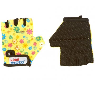 KIDDIMOTO  - 2040219 - Accessoires pour V&eacute;hicule - Gants Fleurs en Blanc Taille S