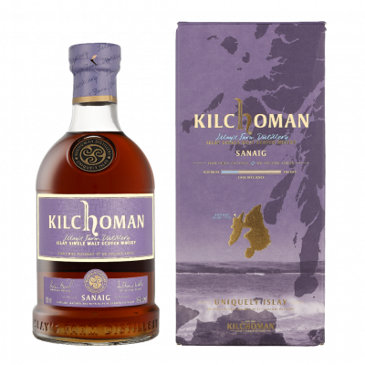 KILCHOMAN  - Sanaig - Single Malt Whisky - 46% Alcool - Origine: &Eacute;cosse/Islay - Bouteille de 70 cl