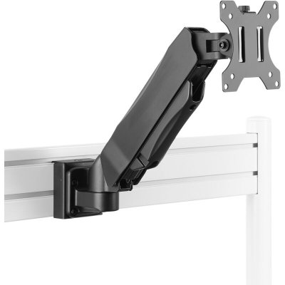 KIMEX  Bras Moniteur PC 13''-27'' pour Rail de Fixation Slatwall