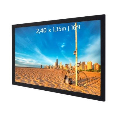 KIMEX  Ecran de projection sur cadre 2,40x1,35m 16:9