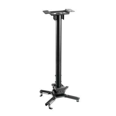 KIMEX  Support plafond vid&eacute;oprojecteur, Hauteur 60-90cm, Noir