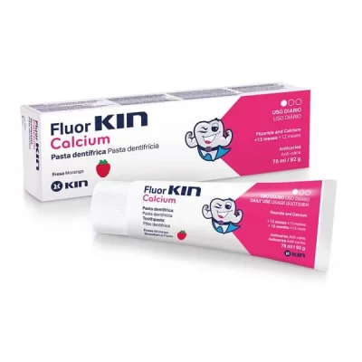 KIN  Dentifrice Enfant Fluor Calcium Fraise 75 ml 75 ml