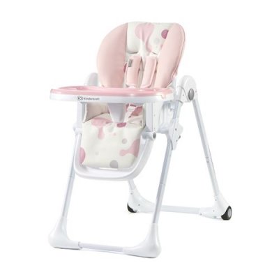 KINDERKRAFT   Chaise haute pour b&eacute;b&eacute; YUMMY Rose