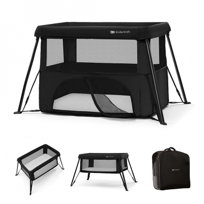 KINDERKRAFT  Lit parapluie CAMI black 93x15 cm