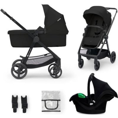 KINDERKRAFT  Poussette trio combin&eacute;e 3en1 Newly Mink Pro Classic Black