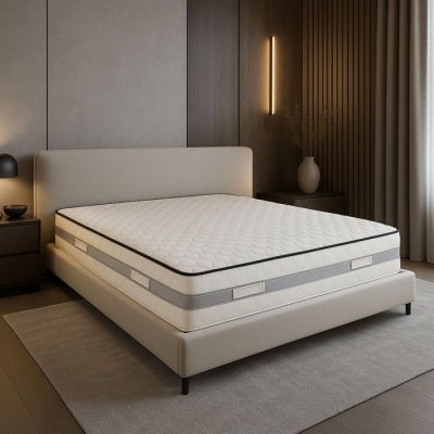 KING OF DREAMS King memory matelas 140x200 ferme mousse &agrave; m&eacute;moire de forme 50 kg/m3 - 23 cm