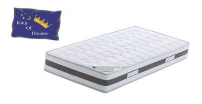  King Memory Matelas 80x190 Ferme Mousse &agrave; M&eacute;moire de Forme 50 Kg/m3 - 23 cm
