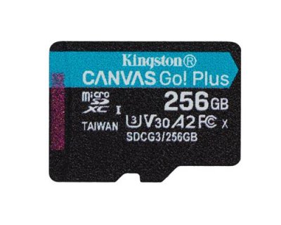 KINGSTON  Canva Go Plus Microsd 256gb Memory Card Noir