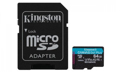 KINGSTON  Canvas Go! Plus microSDXC 64 Go, Carte m&eacute;moire