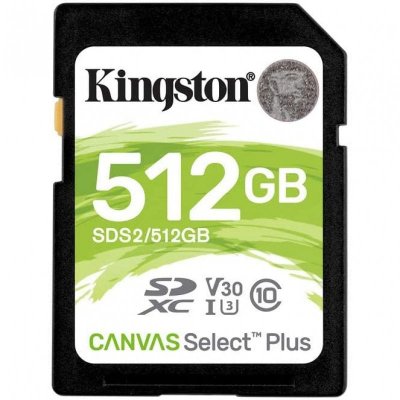 KINGSTON  Canvas Select Plus SDXC 512 Go, Carte m&eacute;moire