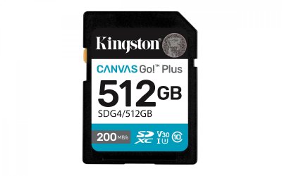 KINGSTON  Carte M&eacute;moire Canvas Go! Plus 512gb Sdxc Uhs-i