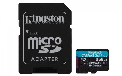 KINGSTON  Carte M&eacute;moire Msd Cgp G4 200mb A2 U3 V30 Ad 256gb