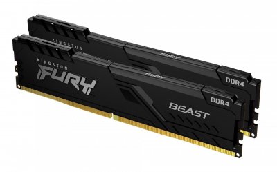 KINGSTON  Fury Beast - 2x8 Go - DDR4 3600 MHz - CL17 Noir
