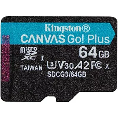 KINGSTON  Microsdxc Class 10 64gb Memory Card Noir