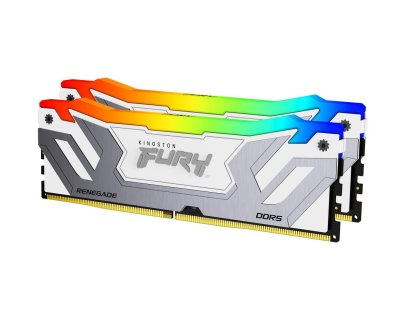 KINGSTON  Mod&egrave;le du produit : 48Go 8400MT/s DDR5 CL40 CUDIMM Kit of 2 FURY Renegade RGB White XMP