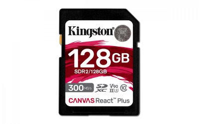 KINGSTON  Technology Canvas React Plus 128 Go SD UHS-II Classe 10