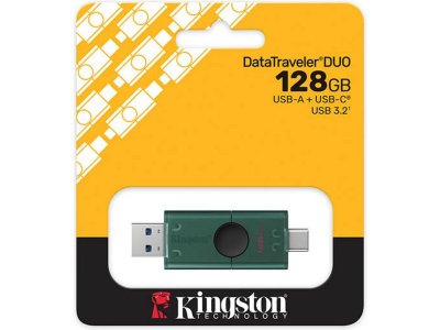 KINGSTON  Technology DataTraveler 128 Go USB-A + USB-C 3.2 Gen 1 DuoG2