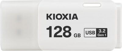 KIOXIA  128GB TransMemory U301 USB 3.2 Flash Drive, White