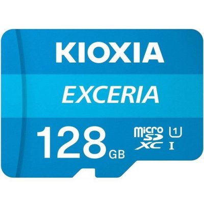 KIOXIA  Exceria Carte Micro SDXC 128 Go UHS-I Classe 10 avec Adaptateur