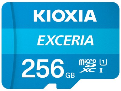 KIOXIA  Exceria Carte Micro SDXC 256 Go UHS-I Classe 10 avec Adaptateur