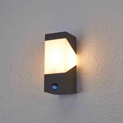 LUCANDE Kiran Applique Murale d'Ext&eacute;rieur w/Sensor Graphite - 