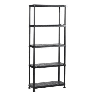 KIS  Etagere de rangement Plus 75 / 5 - 75 x 32 x 176 cm - Noir
