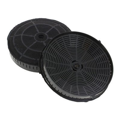 HOME EQUIPEMENT Kit 2 filtres &agrave; charbon type 57 (18 x 3,8 cm) pour hottes elica