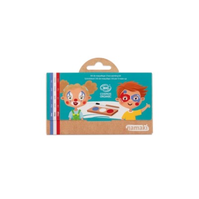 NAMAKI Kit 3 couleurs clown et arlequin bleu blanc et rouge - TU
