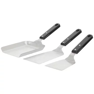 LE MARQUIER Kit 3 spatules inox  AGR97 Noir et Argent