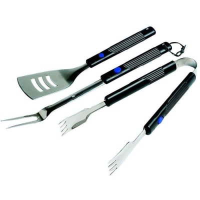 CAMPINGAZ Kit 3 ustensiles  pour barbecue - inox - manche extensible