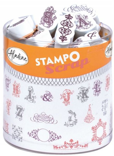 ALADINE Kit 48 tampons Stampo'scrap Arabesque -  - couleur variant