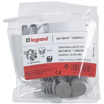 LEGRAND Kit 8 obturateurs  Energy &oslash;20 mm