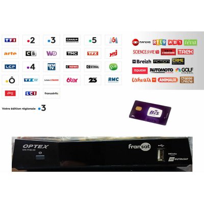 FRANSAT Kit abonnement bis tv panorama avec d&eacute;codeur satellite num&eacute;rique ors 9948-hd