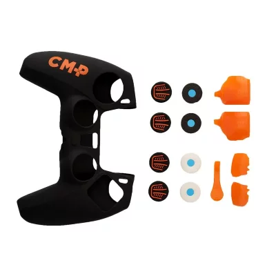 JUST FOR GAMES Kit Accessoire Control Mod Pro pour manette PS5 Noir et Orange