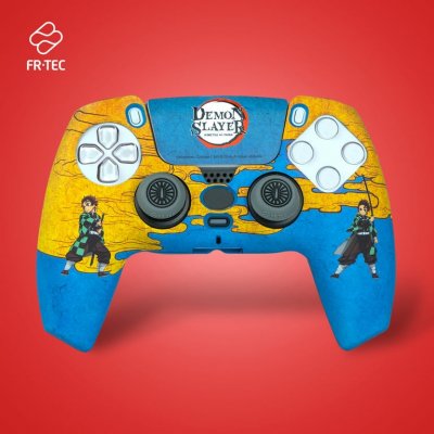 JUST FOR GAMES Kit Accessoire personnalis&eacute; Demon Slayer Tanjiro pour manette PS5
