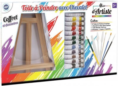 MGM Kit acrylique avec toile et chevalet