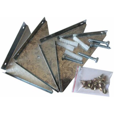 GARDIUN Kit Ancrage pour Abri de Jardin  12x12x3 cm