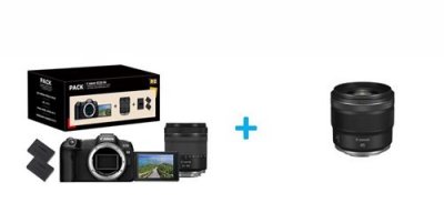 CANON Kit Appareil Photo Hybride  Eos R8 + Rf 24-105mm Noir
