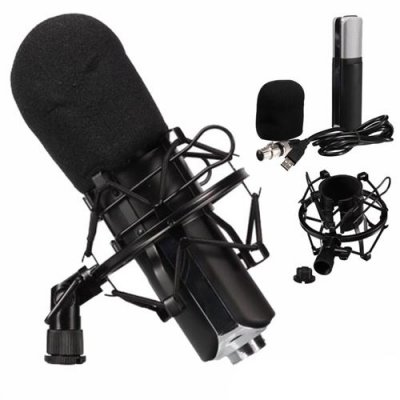 HQ POWER Kit avec microphone &agrave; condensateur pour Gamer, Vlogger ou auteur-compositeur